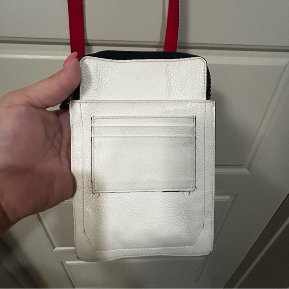 Christian Louboutin Red and White Crossbody Bag - Picture 2 of 3